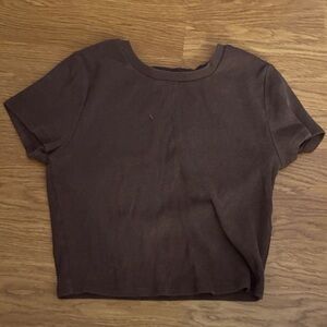 Garage Chocolate Brown Short Sleeve Tee